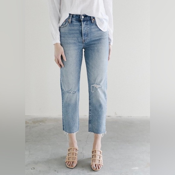 Levi's Wedgie Straight‎ Fit Jeans in Two Minds 27 - Picture 2 of 8